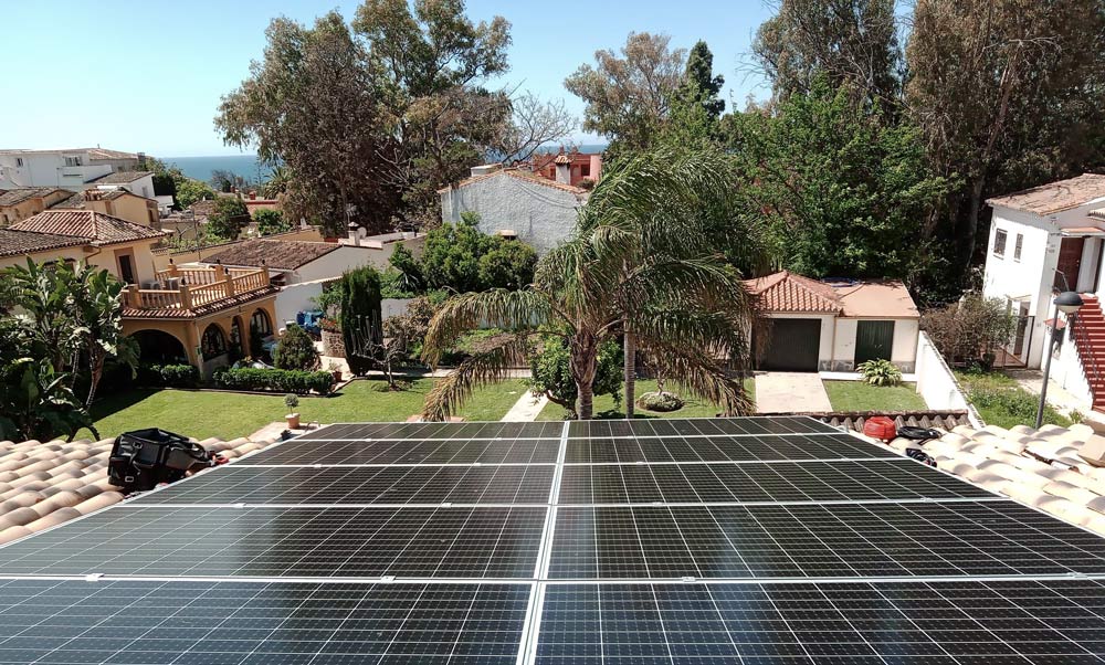 Placas solares urbanización